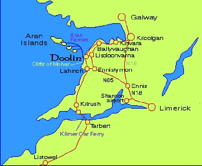 Map of Clare